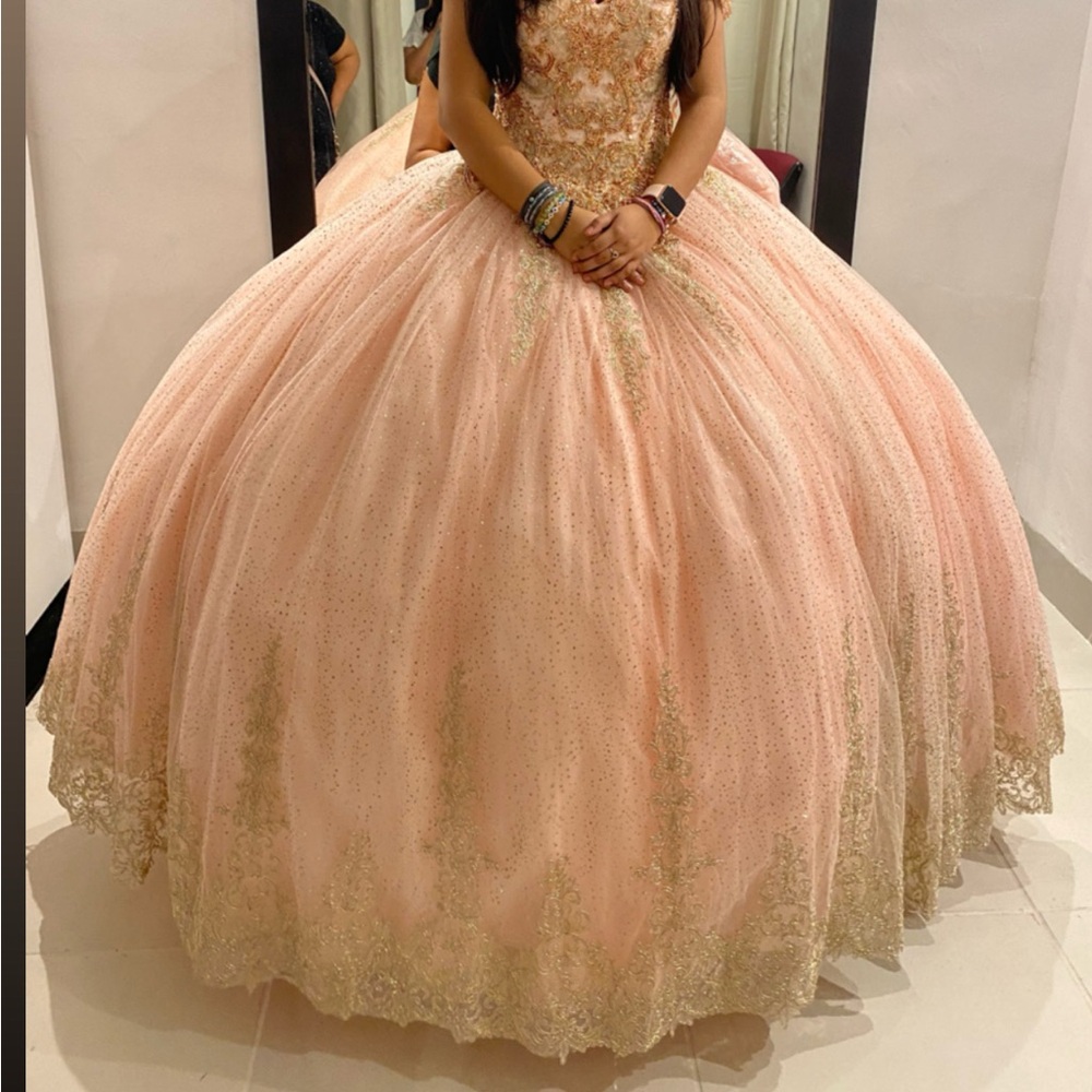 Quinceañera Rose Gold Dress